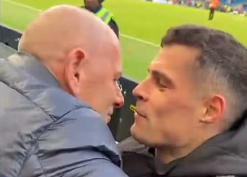 Ramiz Lladrovci nuk kthehet duarthatë nga stadiumi, Granit Xhaka i bën një dhuratë/VIDEO