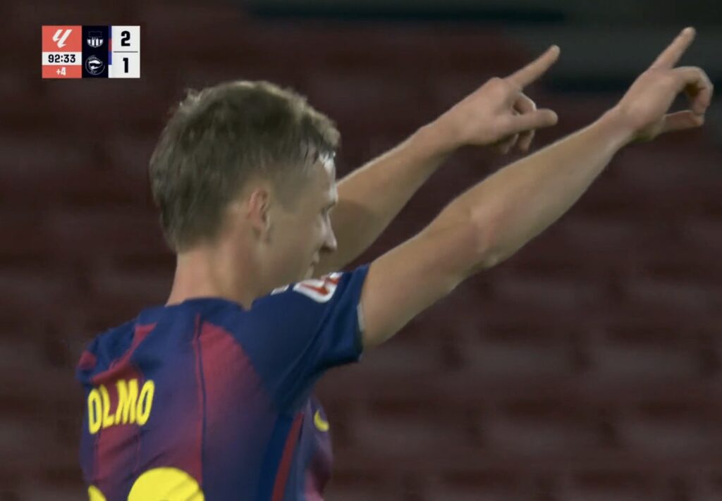 GOOOL  Barcelona vulos fitoren ndaj Alaves  Olmo shënon përsëri