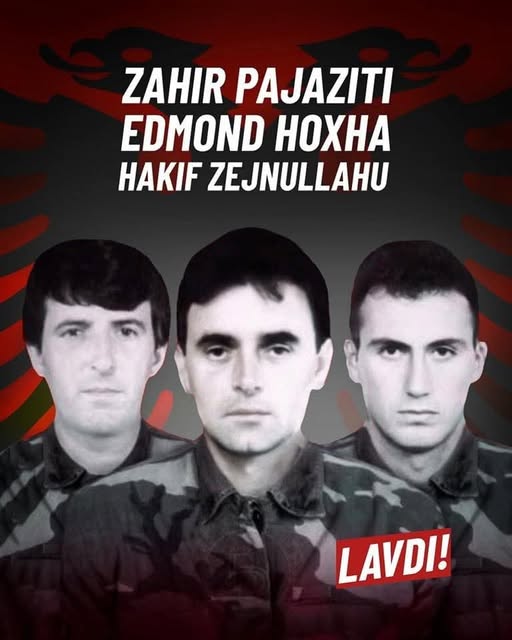 Ali Ahmeti kujton heronjtë e kombit  Zahir Pajazitin  Hakif Zejnullahun dhe Edmond Hoxhën