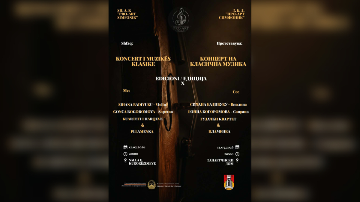  Pro Art Simfonik   edhe kësaj herë sjellë Koncertin e Muzikës Artistike në Kumanovë