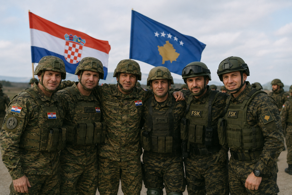 Ushtarët e FSK së mirëpriten në Kroaci