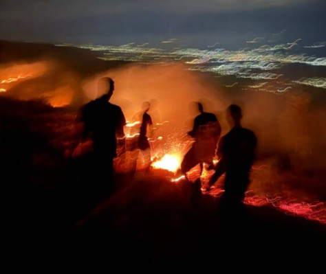 Zjarr mbi fshatin Bojan, në terren ekipet e zjarrfikësve