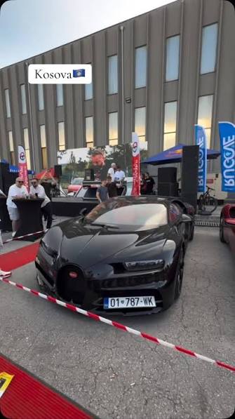 Supermakina Bugatti me targa të Kosovës tërheq gjithë vëmendjen në rrugët e Monacos