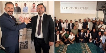 Shqiptarët e Zvicrës për një natë grumbulluan 635 mijë franga për blerjen e Xhamisë, festuan duke bë shqiponjen