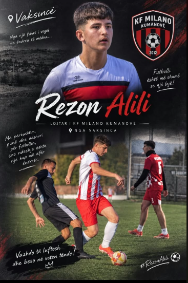 Nga Vaksinca drejt majave të futbollit: Rezon Alili, 6 vite luftë e pasion me fanellën e KF Milano Kumanovë!