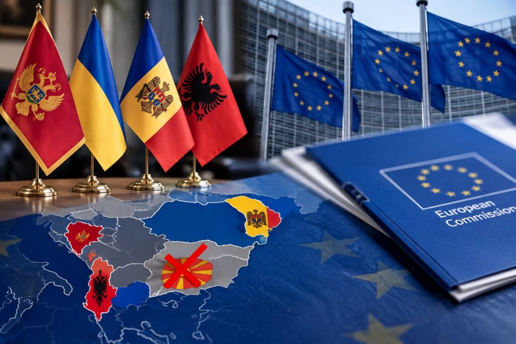 ‘Politico’: BE-ja përgatit kornizë të re negociuese për katër kandidatë, Maqedonia e Veriut mbetet jashtë – bullgarët në Kushtetutë mbeten kusht