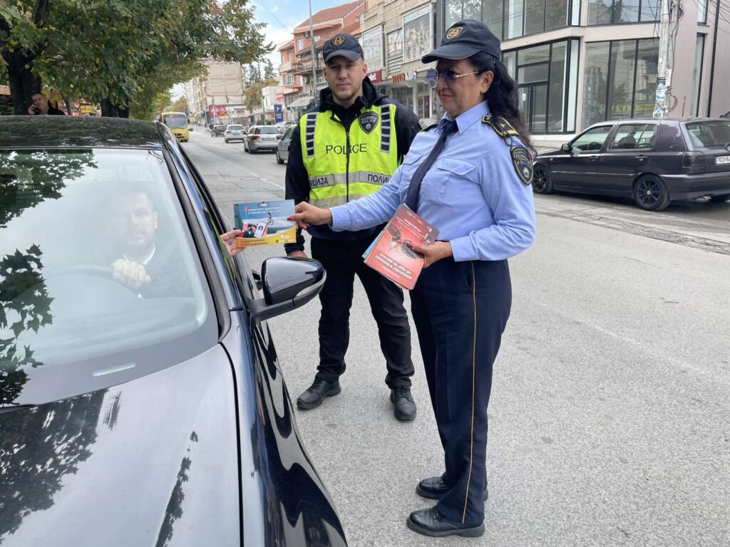 Sektori për Parandalim pranë SPB-së Kumanovë zhvillon fushatën për sigurinë në komunikacion: Fëmijët në ulësen e përparme – JO!