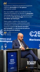 Balkan Summit 2026 vlerëson kontributin e Hoxhës  Ujitja  eksportet dhe investimet në fokus të diskutimeve
