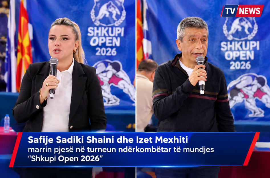 Safije Sadiki Shaini dhe Izet Mexhiti marrin pjesë në turneun ndërkombëtar të mundjes “Shkupi Open 2026”