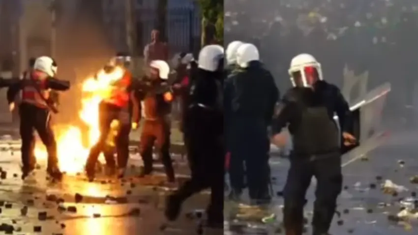 Kaos te Kryeministria, merr flakë një polic