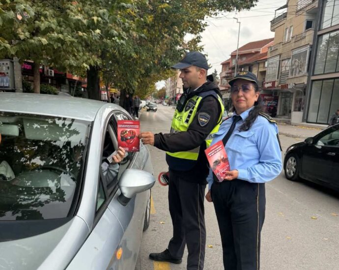 SPB Kumanovë me fushatë vetëdijësuese: Pasagjeri në ulësen e përparme nuk duhet të jetë nën ndikimin e alkoolit apo drogës